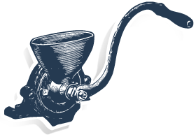 Illustration d’un moulin à café